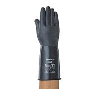 Ansell ChemTek 38-514 Gants en butyle/viton, protection contre les produits chimiques et les liquides, Noir, Taille 9 (Sachet de 1 paire)