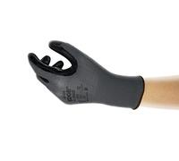 Ansell Edge 48-128 Gants de travail de sécurité, Protection mécanique, Taille 6 (XS), Noir (12 Paires)