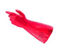Ansell AlphaTec 37-900 Gants en Nitrile, Protection Chimique, Liquides et Solvants Industriels, Gant Impérméable Très Résistant, Réutilisable, Homme Femme, Rouge, Taille M (12 Paires)