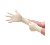 Ansell TouchNTuff 69-318 Gants Jetables en Latex, Fins et Non Poudrés, Doigts Renforcés et Adhérisés, Protection Multiusage, Alimentaire, Chimique et Mécanique, Blanc, Taille XL (100 Gants)