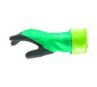Ansell AlphaTec 58-735 Gants de Travail Nitrile Resistant Coupure, Produits Chimiques et Liquides, Gants de Protection Industriels, Travaux Lourds, Vert (6 Paires)