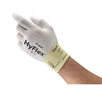 Ansell HyFlex 11-605 Gants de Travail Nylon Extensible, Gant Fin Haute Sensibilité Tactile, Bricolage, Montage, Mécanique, Gants Précision Homme Femme, Taille M (12 Paires)