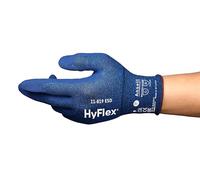 Ansell HyFlex 11-819 Gants de Travail Professionnels, Protection Risques Mécaniques Industriels, Bricolage, Jardinage, Manutention, Montage, Homme Femme, Bleu, Taille XL (1 Paire)