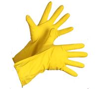 Ansell souci w62y Jaune Latex Gants de nettoyage Nettoyage Ménagers 13-0516/16 (Lot de 12 paires), jaune