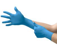 Ansell VersaTouch 92-200 Gants Jetables en Nitrile, Non Poudrés, Protection Multiusage, Alimentaire, Chimique et Mécanique, Sécurité Industrielle, Sans Latex, Bleu, Taille XL (100 Gants)