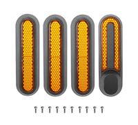ANSENI Housse de roue latérale avec réflecteurs pour trottinette électrique Xiaomi 1S, Essential, Pro2 (réflecteurs jaunes)