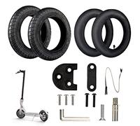 ANSENI Kit de Pneu 10 Pouces Wanda Compatible pour Xiaomi M365, 1s, Essential, Pro Et Pro2, Remplacement pour Scooter Électrique, Roue, Chambre à Air 10 Pouces, Viseurs et Adaptateur de Valve