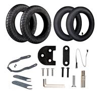 ANSENI Kit Pneu Wanda 10 Pouces Compatible pour Xiaomi 1S, Essential, et Pro2,Remplacement pour Scooter Électrique,Chambre à Air 10",Viseurs et Adaptateur de Valve (Avec Support 1S/Essential/Pro2)