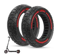 ANSENI Pneu Plein 60/70-6.5, Roue Off-Road 10x2.50-6.5 pouces Pneu Anticrevaison Compatible avec Trotinette Electrique Xiaomi 5/5 Pro/5 Max,Segway Ninebot E3 E,Ninebot Max G30E,Smartgyro K2 (2 Roues)