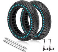 ANSENI Pneu Plein 8,5 Pouces (8 1/2x2)(50/75-6.1) Increvables pour Trottinette Électrique, Compatible Tous Modèles avec Roue 8 1/2x2, Xiaomi M365, 1S, Pro2, Gotrax, Wispeed (Blue 2unité+Leviers)