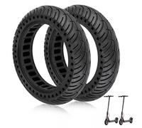 ANSENI Pneu Plein 8,5 Pouces (8 1/2x2)(50/75-6.1) Increvables pour Trottinette Électrique, Compatible Tous Modèles avec Roue 8 1/2x2, Xiaomi M365, 1S, Pro2, Gotrax, Wispeed (Noir 2 unités)