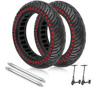 ANSENI Pneu Plein 8,5 Pouces (8 1/2x2)(50/75-6.1) Increvables pour Trottinette Électrique, Compatible Tous Modèles avec Roue 8 1/2x2, Xiaomi M365, 1S, Pro2, Gotrax, Wispeed (Point 2unité+Leviers)