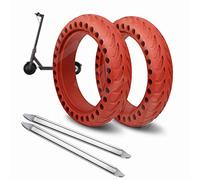 ANSENI Roues de Rechange Anti-Crevaison Pour Trottinette électrique de 8,5" Compatible avec Xiaomi Scooter électrique M365/Pro/1S Trottinette Cecotec Rouge