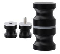 Anseom 1 Pièces Poignée Porte Douche Poignée de Porte Rondes en Alliage D'aluminium Bouton de Porte de Douche en Verre pour Salle de Bain Cuisine Maison Bureau Hôtel (30mm)