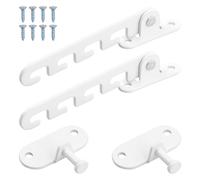 Anseom 2 Pièces Entrebâilleur de Fenêtre à Battant, Entrebailleur Fenetre Limiteur Ouverture Fenetre avec Vis, Reglable Entrebailleur Fenetre Sans Perçage,Convient pour Régler l'angle des Fenêtre