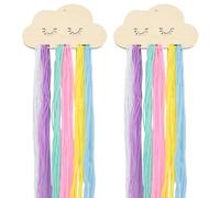Anseom 2 Pince Cheveux Rangement, Porte-pinces à Cheveux Arc-en-ciel, Rangement pour Barrette Cheveux,Tenture Murale Arc-En-Ciel Organisateur de Bandeau pour Rangement pour Fille Décoration Murale
