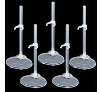 Anseom 25 Pièces Support de Poupée, Support de Poupée Réglable, Support de Poupée Transparent pour Étagère de Poupée, Nounours, Ultraman, Support de PoupéE en Plastique pour 9 à 11 Pouces de Poupées