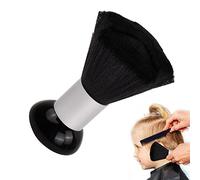 Anseom Brosse de Cou de Coiffure Doux Nylon Balais à Cou Brosse à Cheveux Avec Manche en Plastique Noir Balais à Cou coiffeur Brosse pour Salon de Coiffure Nettoyage Coupe de Cheveux Plumeau