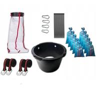 ANSERWA Goulotte A Gravats 4 Mètres Flexible Et Stable Et 25 Sacs De 30 kg - Toboggan À Gravats De Construction - Pour Différents Matériaux Chantiers De Construction Rénovation