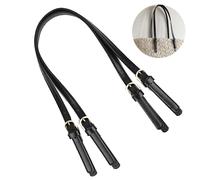 Anses De Sac Réglables En Cuir Pu Avec Boucles Métalliques ¿ 65-71 Cm, Largeur 1,5 Cm, Épaisseur 3 Mm, Lot De 2