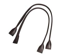 Anses de sacoche en cuir synthétique, 50,5x2,5cm, 1paire, brun foncé