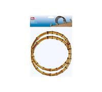 Prym Poignées de sac Keiko – Bambou 22 cm – Coloris naturel – 1 morceau