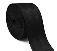 AnseTendance - 10 mètres Sangle 48mm millimètres Polyester Type Ceinture de sécurité pour Sacs Bagages à Main sommiers Harnais valises Attaches Matelas Chaise canoë Banc Kayak pêche Couleur Noir