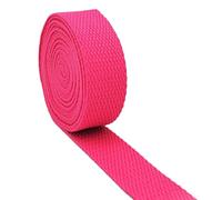 AnseTendance 24 Couleurs 25mm Sangle de Coton Souple pour Sacs à Main à Dos Couture Anse Sac Banane Couture Confection des vêtements (Fuchsia, 6 mètres)