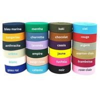 AnseTendance 24 Couleurs 25mm Sangle de Coton Souple pour Sacs à Main à Dos Couture Anse Sac Banane Couture Confection des vêtements (Lot de 24 Couleurs, 1 mètre)