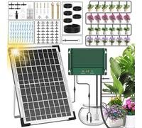 AnseTo Kit d'Arrosage Automatique Solaire, Système Goutte à Goutte Jardin