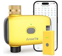 AnseTo Programmateur Arrosage Automatique WiFi, Timer Connecté Laiton Hub