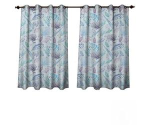 Anshesix Rideaux Nautiques 0utdoor pour terrasse Imperméables Motif Animaux Marins W72 x L72 color03