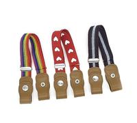 Anshili 3 pièces sans boucle ceinture enfants ceinture extensible élastique réglable pour garçons et filles (D)