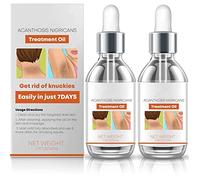 Anshka Acanthosis Nigricans Lot de 2 huiles de traitement, correcteur de taches sombres, thérapie de la peau, détachant les taches sombres, éclaircit le visage et le corps, peau noire