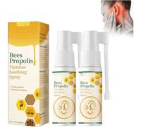 Anshka Bee Propolis Lot de 2 sprays anti-acouphènes pour soulager les acouphènes et les acouphènes