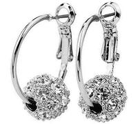 Anshka Boucles d'oreilles magnétiques pour perte de poids - Bijou de santé pour homme et femme - Argenté