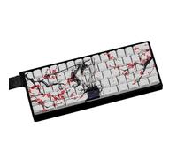 ANSI ISOS Design original Touches de profil Touches Couvercles PBTS Plum 61/64/68 Plum Side Imprimé Bouchons Encre Fleur d'encre
