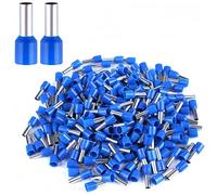 ANSIEDIO 100 Pièces Embouts de Câble Isolés 2,5mm² Manchons de Câble Isolés pour Connexion de Fil (Bleu)