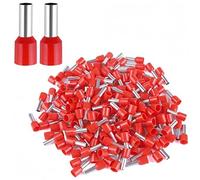 ANSIEDIO 100 Pièces Embouts de Câble Isolés 2,5mm² Manchons de Câble Isolés pour Connexion de Fil (Rouge)