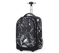 ANSIEDIO Cartable à Roulettes Sac à Dos Enfant Trolley Bag pour Fille Garcon