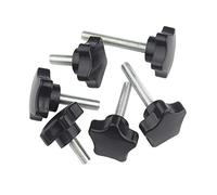 ANSIEDIO M8 Vis de Pouce, étoile en Bakélite Moletées Bouton de Serrage à Vis, M8×25mm,5 pcs