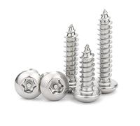 ANSIEDIO Vis Bois Torx - Vis Autotaraudeuses à Tête Ronde Vis a Bois en Acier Inoxydable M3.5×32mm,50 pcs