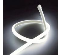 ANSIEN® Bandes LED Neón 220V,Chaque Coupe de 10cm 12W/m Cordon lumineux COB IP65 Étanche Avec Prise et Adhésif,Ruban LED Neón pour Maison,Bar,Restaurant (Blanc Froid, 3M)