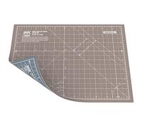 ANSIO A4 Tapis de Découpe à Double Face Auto-cicatrisant à 5 Couches de impérial/métrique 11 Pouces x 8 Pouces / (21 cm x 29 cm) -Gris / marron