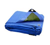 ANSIO Bâche imperméable 90 g/m² - Bleu/vert (3 x 4 m)