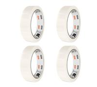 ANSIO Lot de 4 rouleaux de ruban adhésif transparent Easy Tear 24 mm x 50 m