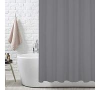 ANSIO® Rideau de Douche résistant à la moisissure 180 x 200 cm | 100% Polyester - Anthracite