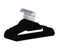 ANSIO velours Ultra mince économiser de l'espace antidérapant cintres 45 cm/45 cm, garantie de remplacement à vie Lot de 20, Noir…