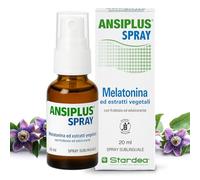 Ansiplus Spray 20 ml Mélatonine Pure Spray Complément Alimentaire de Mélatonine, Aide à Dormir, Jet-lag, avec Passiflore Giuggiolo Vitamines B3 B6 et Extrait de Magnolia Stardea