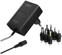 Ansmann 1201-0023 Bloc d'alimentation réglable 12 V/DC, 9 V/DC, 7.5 V/DC, 6 V, 4.5 V/DC, 3 V 1000 mA 12 W